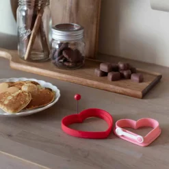 Redskaper>SEASONS Love Collection Hjerteform Egg/Pannekake 9cm Rosa