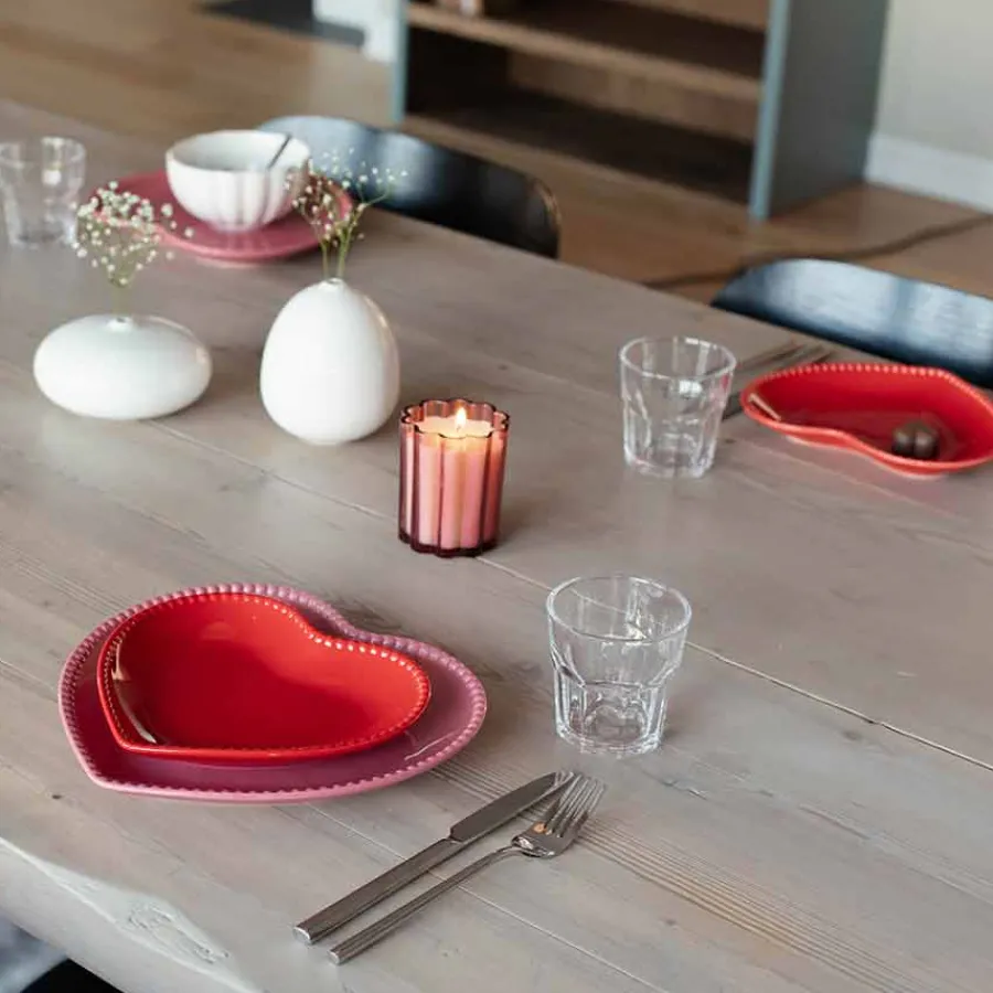 Tallerkener>SEASONS Love Collection Hjerteformet Tallerken 25cm Rosa