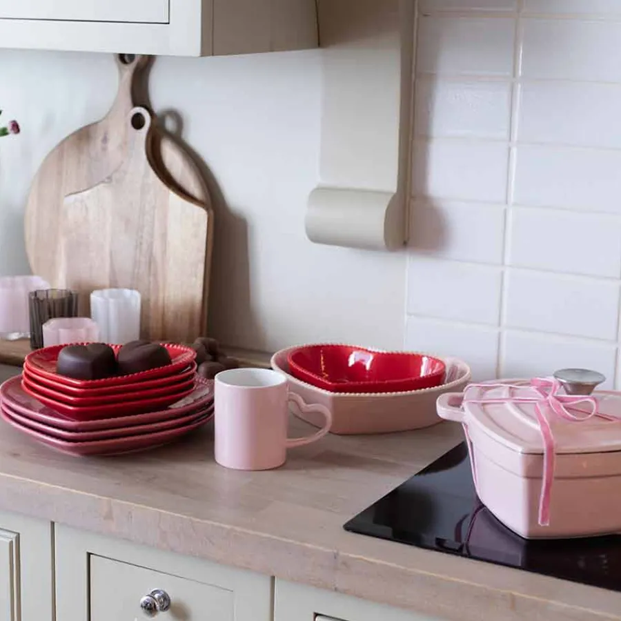 Tallerkener>SEASONS Love Collection Hjerteformet Tallerken 25cm Rosa