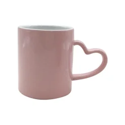 Krus>SEASONS Love Collection Krus m/ Hjertehank 35cl Rosa