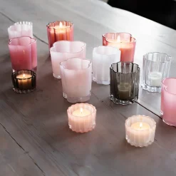 Lys>SEASONS Love Collection Lyslykt Rund 4cm Hvit