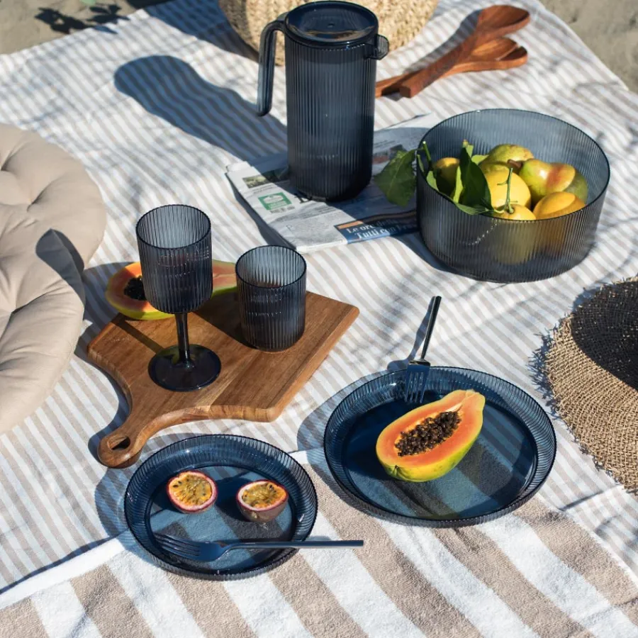 Tallerkener|Asjetter>SEASONS Summer Collection Asjett m/Riller 20cm Marine