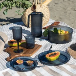 Tallerkener>SEASONS Summer Collection Tallerken m/Riller 25cm Marine