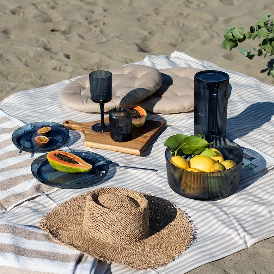 Tallerkener>SEASONS Summer Collection Tallerken m/Riller 25cm Marine