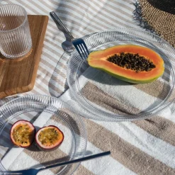 Tallerkener>SEASONS Summer Collection Tallerken m/Riller 25cm Klar