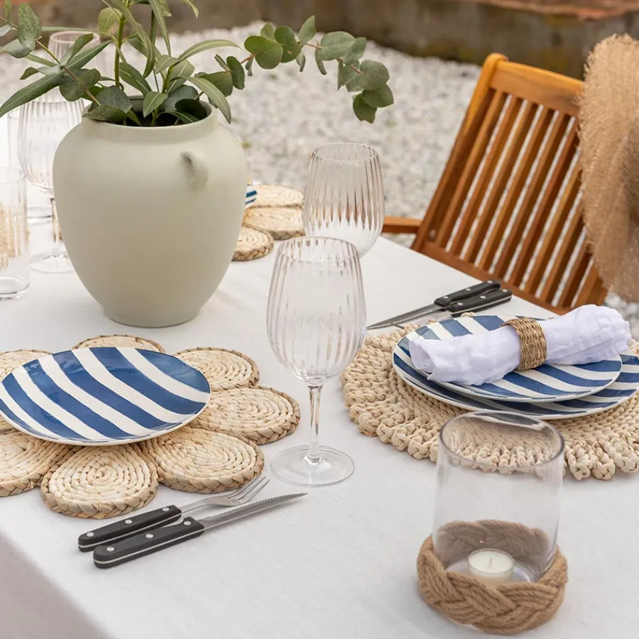 Tallerkener>SEASONS Summer Collection Tallerken 26cm Blå Striper