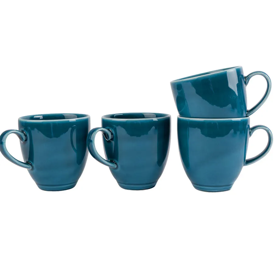 Krus|Kopper>PORSGRUNDS PORSELÆNSFABRIK Sense Teal Krus 35cl 4pk