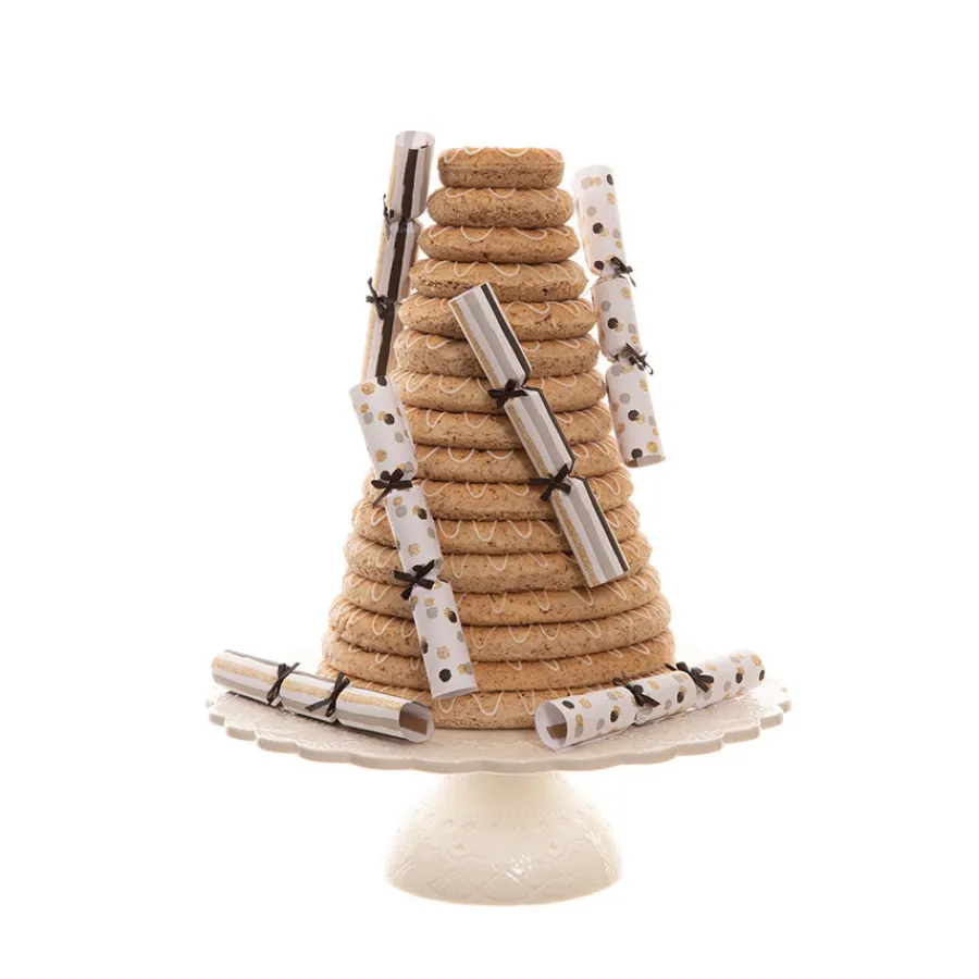 Dekor>BØRSCOMPAGNIET AS Smell Bon-Bon Sort & Gull m/Glitter 6stk