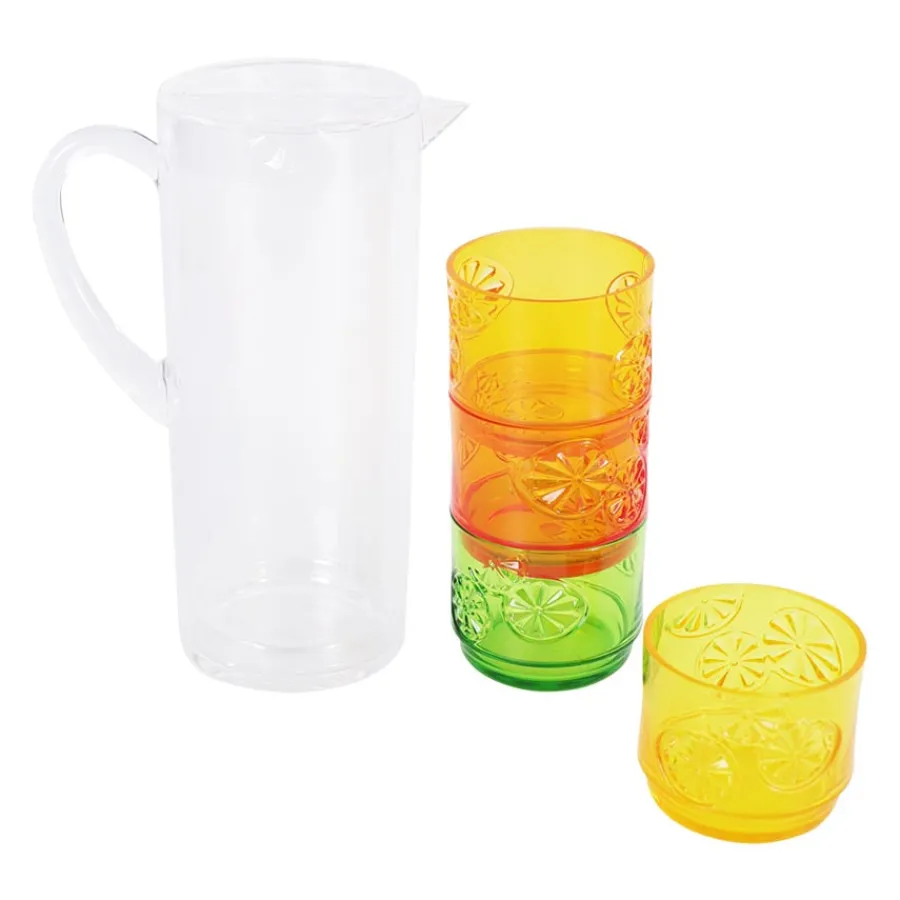 Mugger>SEASONS Sommer Mugge 2L - Glass 4stk i plast