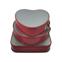 Bakeutstyr>CHRISTIANIA 1739 Springform Sett Rød 3pk 24cm / 26cm / 27cm