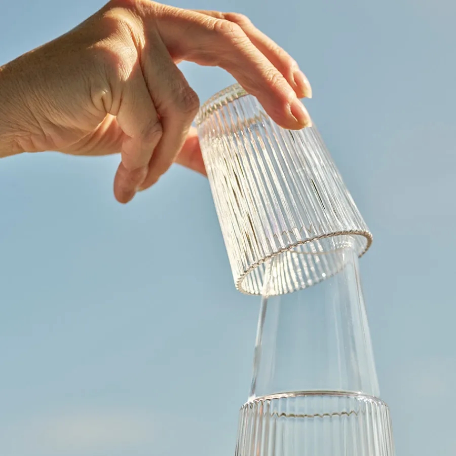 Karafler>STELTON Pilastro Karaffel Med Glass 1L
