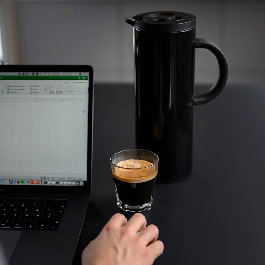 Kaffekanner>CHRISTIANIA 1739 TERMOKANNE SORT 1L CYLINDER