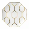 Asjetter>WEDGWOOD Arris asjett Oktagonal 23cm hvit