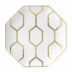 Asjetter>WEDGWOOD Arris asjett Oktagonal 23cm hvit