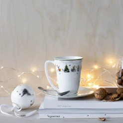 Kopper & Skåler|Kopper>WIK & WALSØE Wik & Walsøe Julemorgen Girlander Skål Til Krus 30cl