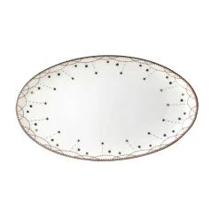 Fat|Asjetter>WIK & WALSØE Wik & Walsøe Julemorgen Girlander Oval Asjett 20cm