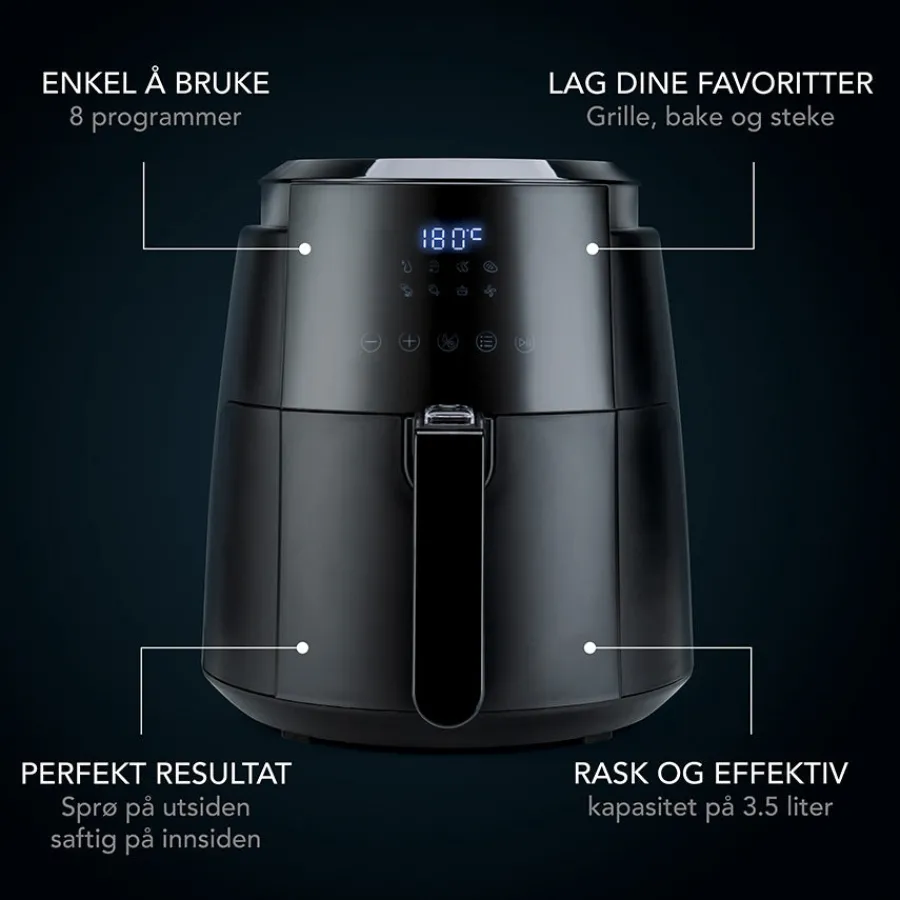 Elektrisk>WILFA Air Fryer 1500W 3,5 Liter